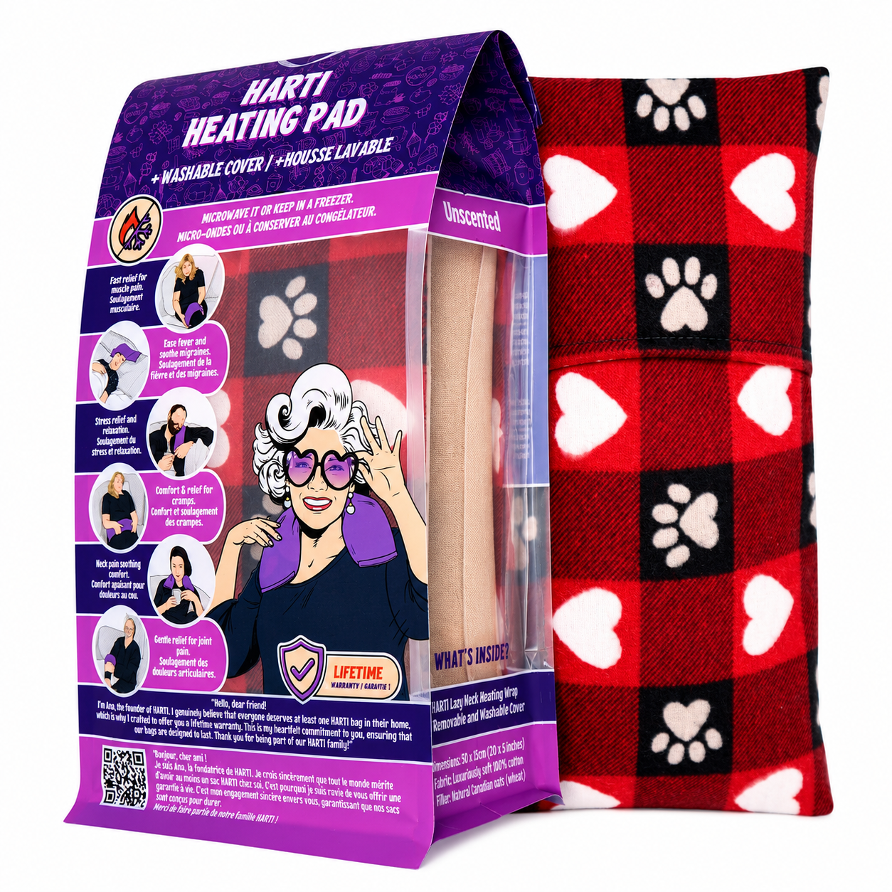 Paw Prints Plaid