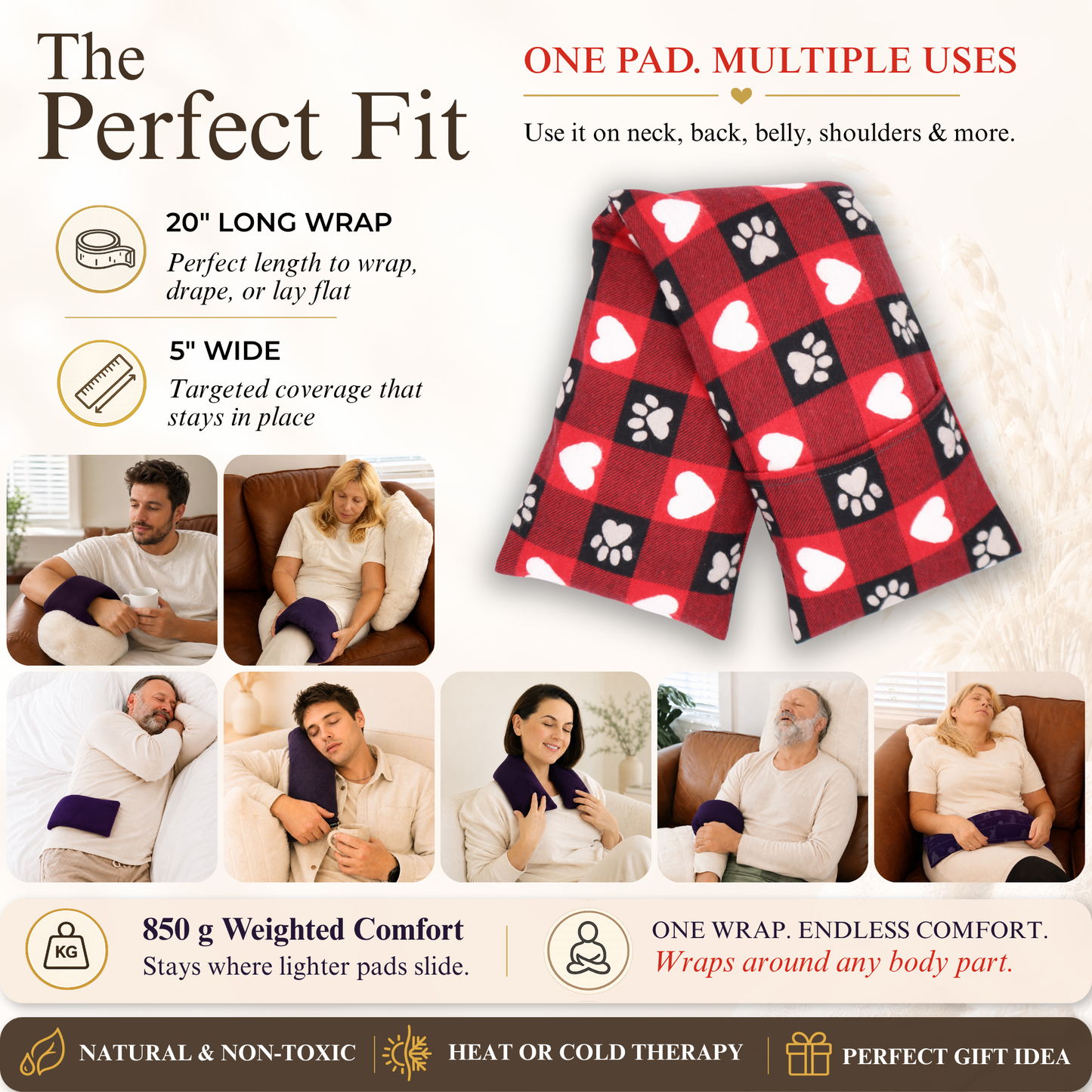 Paw Prints Plaid